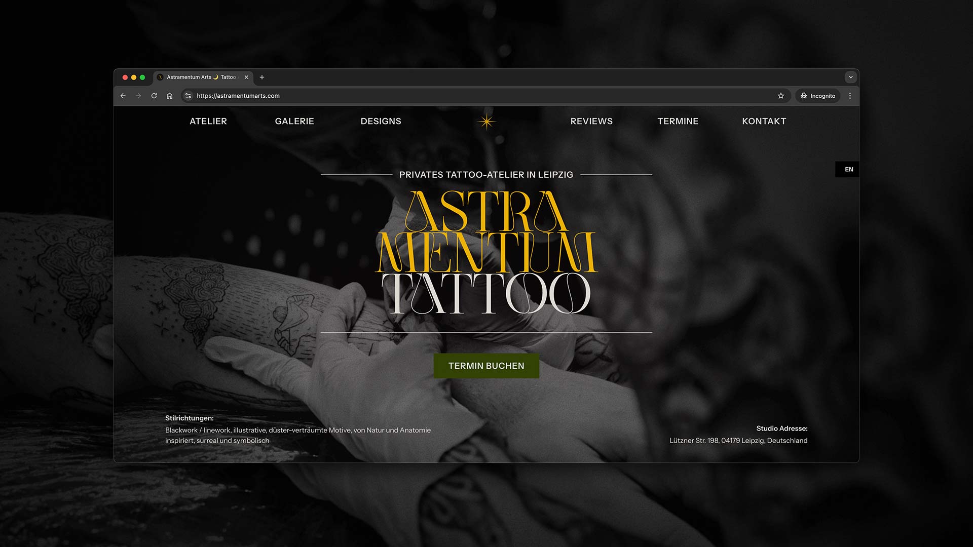 Tattoo Studio Website Relaunch